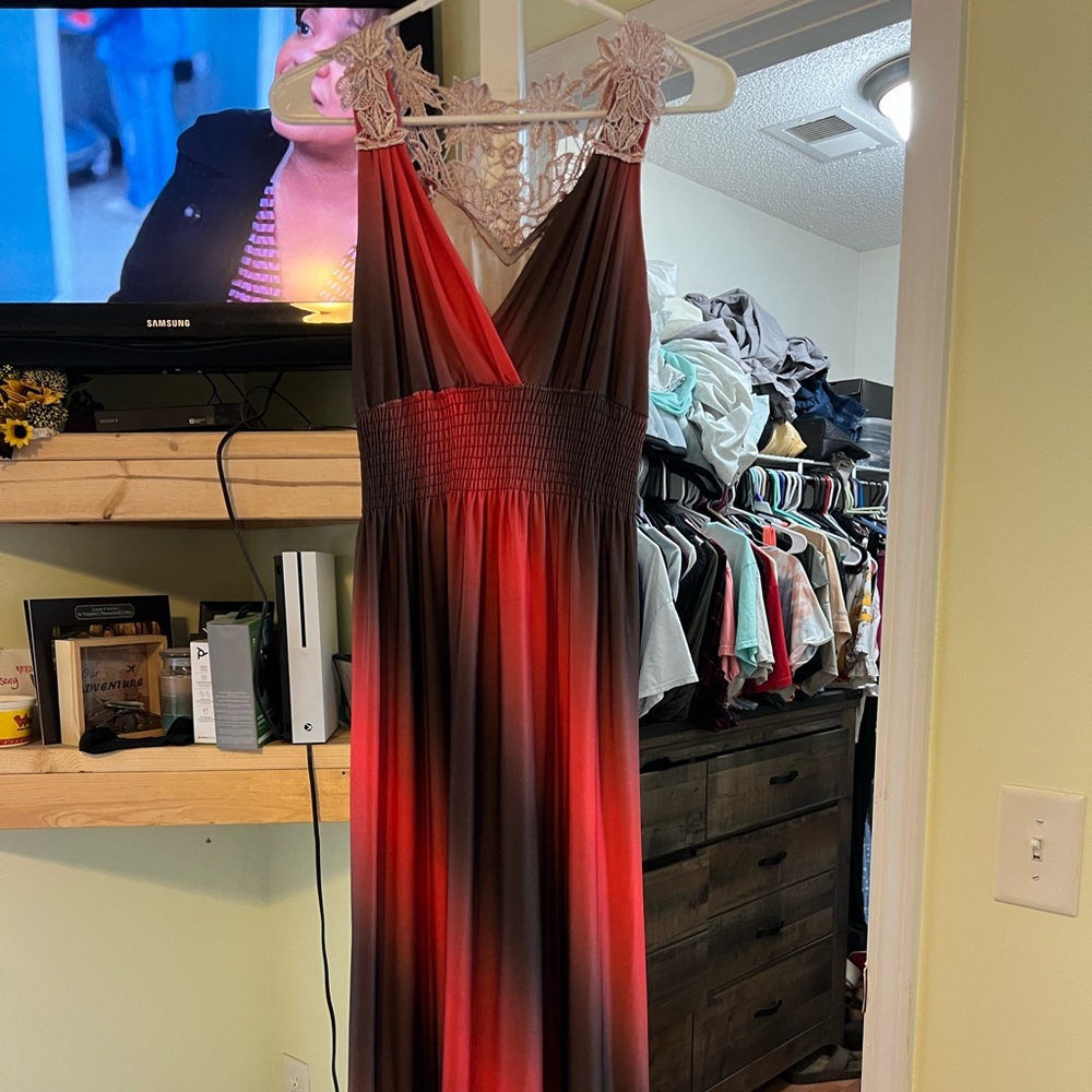 Cute Multicolored Long Dress - image 1